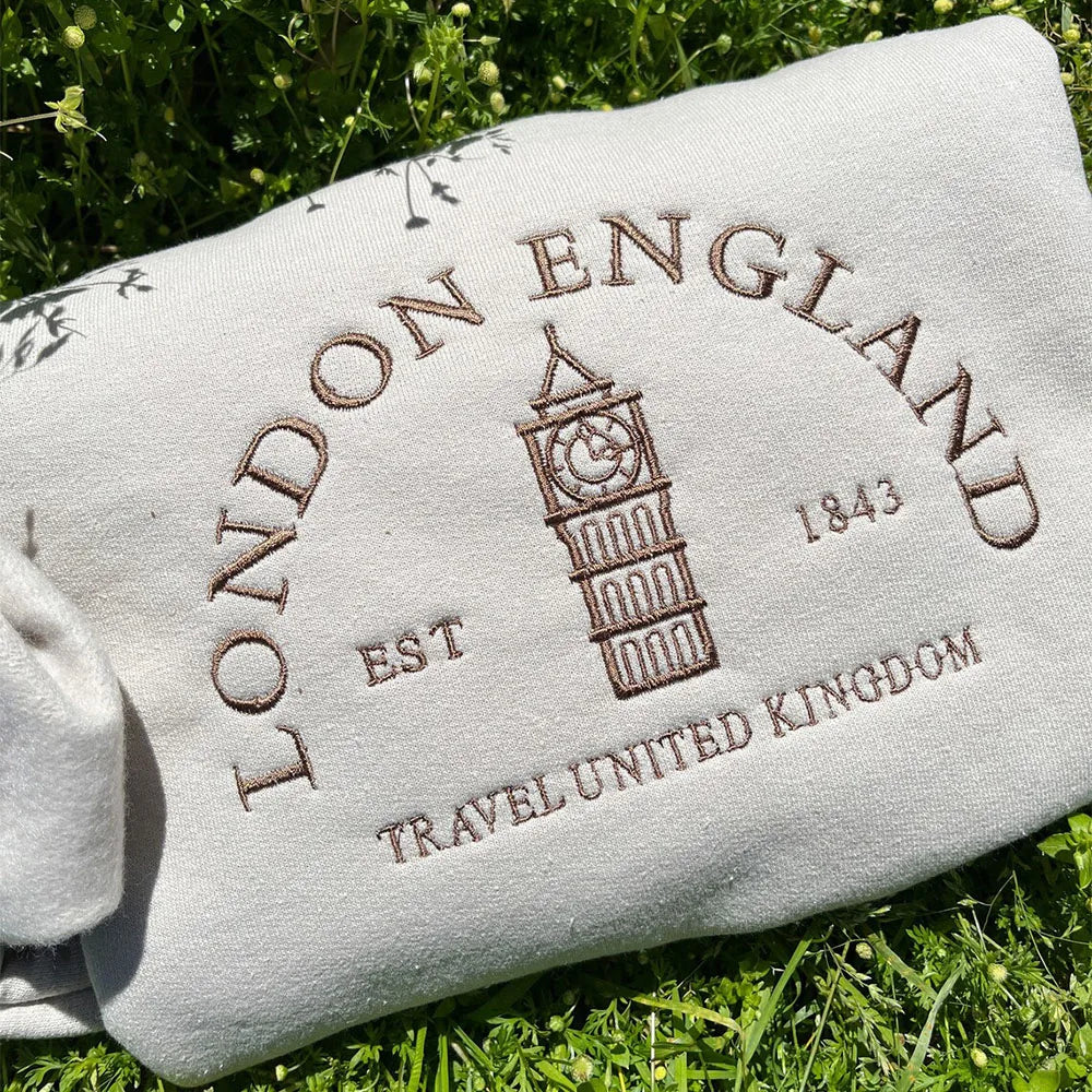 London Big Ben Vintage Pullover Khaki