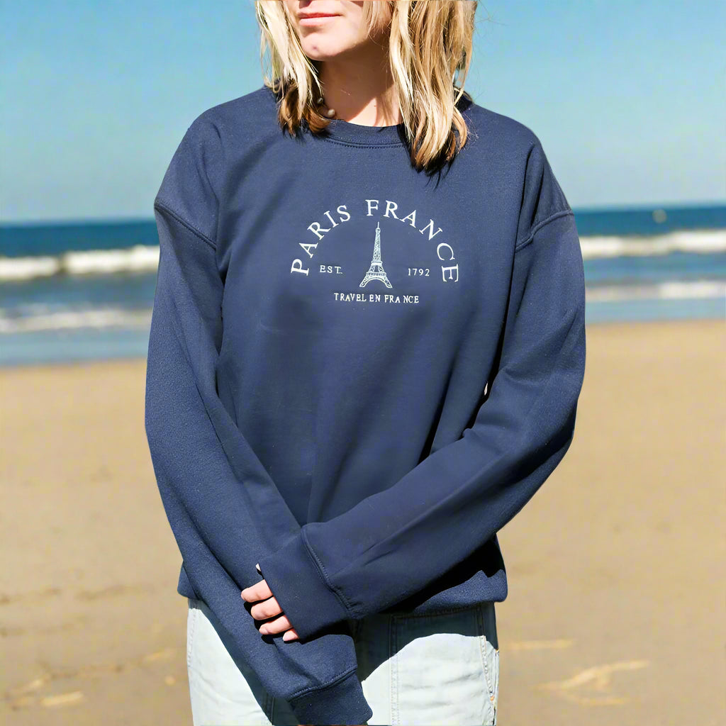 Paris France Pullover - Travel The World Collection